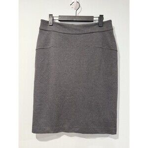 Michael Kors Pencil Skirt Womens 6 Grey Stretch Zip Workwear Career Travel
